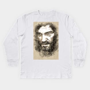 JOEL - A tribute to the LEGEND - Fan Art Sketch Artwork Kids Long Sleeve T-Shirt
